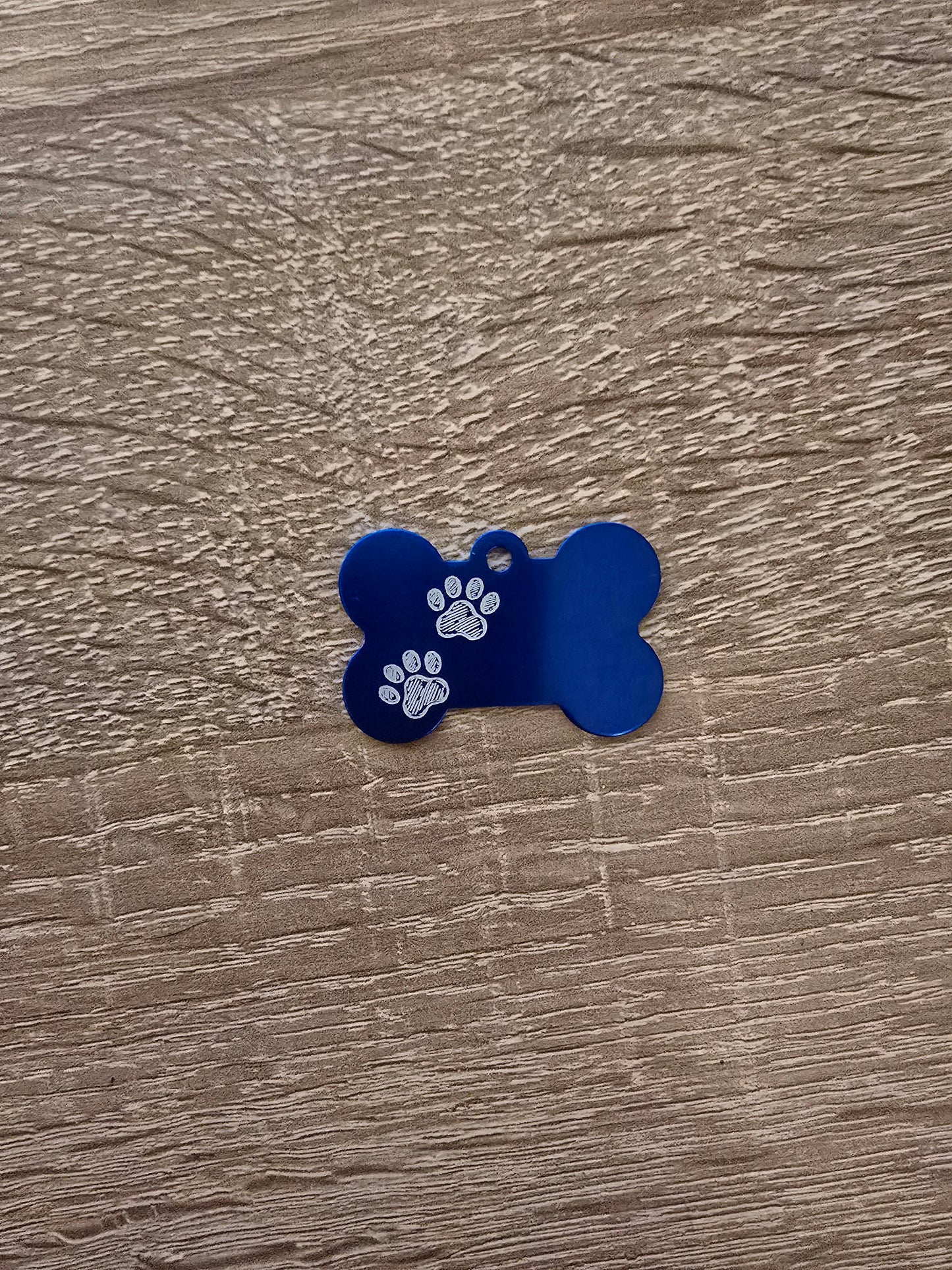 Personalisierte Hundemarke mit Gravur – Aluminium, farbig & mit Motiv – Name & Telefonnummer