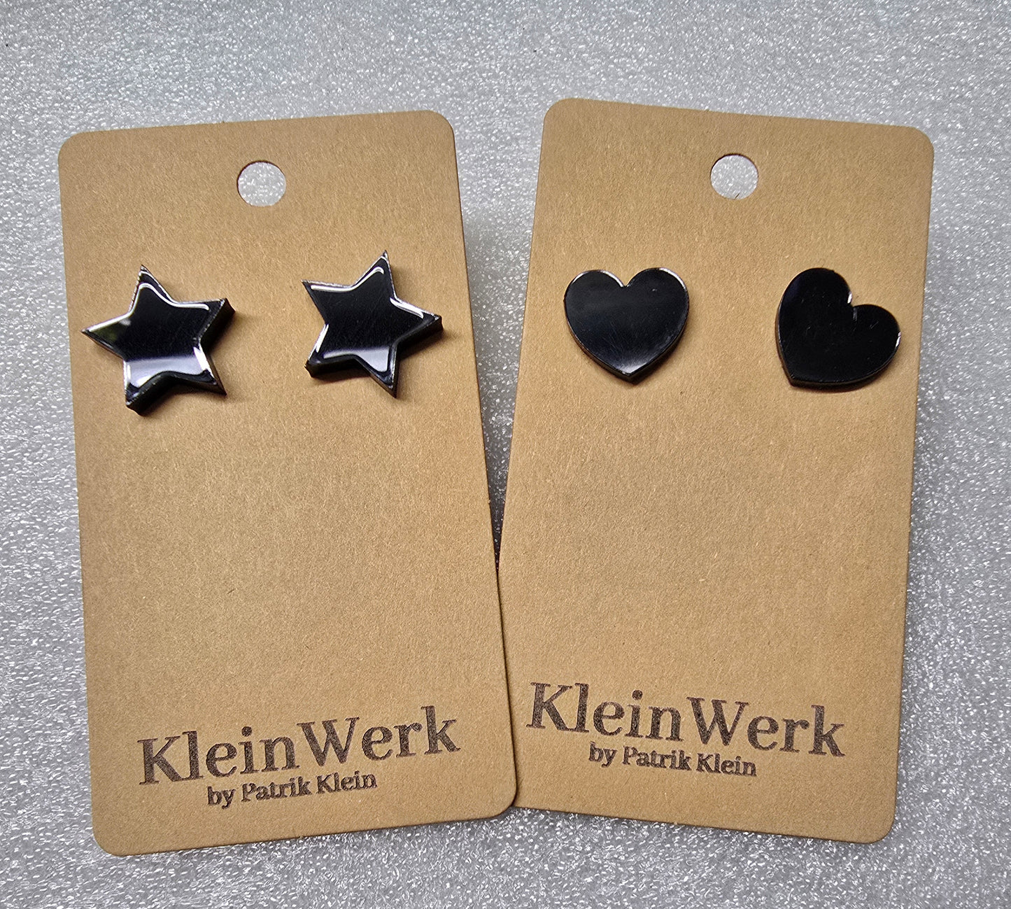 Ohrstecker aus Acryl – Rund, Stern oder Herz – handgefertigt, modern & leicht